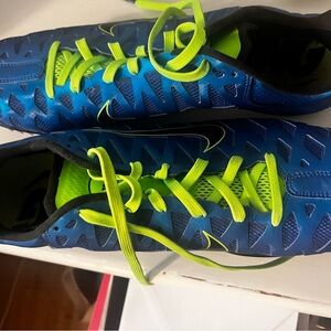 Nike Zoom Maxcat Race Sprint Track Field Blue/ Green Shoe